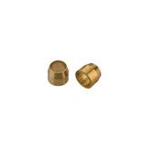 Jagwire Shimano Tektro brake compression bushings in brass, 10-pack, for smooth braking and component maintenance.