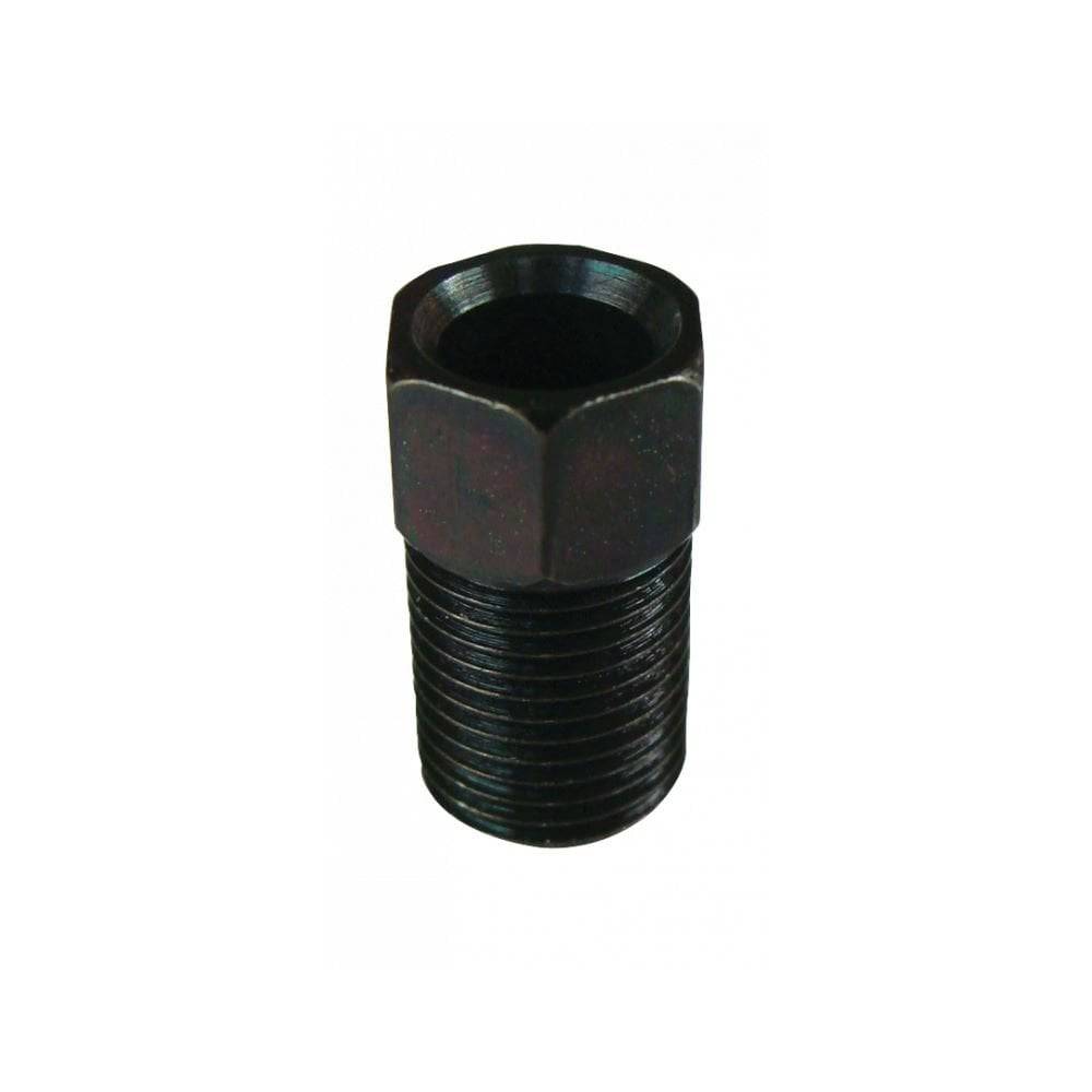 Jagwire Hayes brass brake compression nuts, 10-pack, for bicycle brake cable connectors, close-up image of metal components.