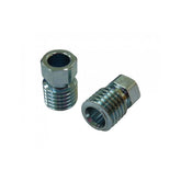 Jagwire brass compression nut set for Magura MT brake cables, includes 10 components for secure cable connections.