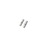 Jagwire 5mm silver double-ended brake housing connectors for bike brakes, pack of 10, durable component for bike maintenance