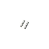 Jagwire 5mm silver double-ended brake housing connectors for bike brakes, pack of 10, durable component for bike maintenance