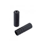 Black Jagwire 4mm shift cable open end caps for derailleur, plastic components, shown in a 100-pack.