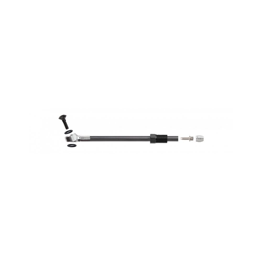 Jagwire Sport DOT hydraulic brake hose kit for SRAM Red 22, black, includes single brake hose and fittings for bike components.