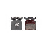 Jagwire Elite Cooling Disc Pads for Shimano road bike brakes in black, high-performance bicycle components.