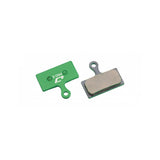 Jagwire Pro E-Bike Disc Brake Pads for Shimano and RideRever Cargo-D Green, high-performance bicycle brake components.