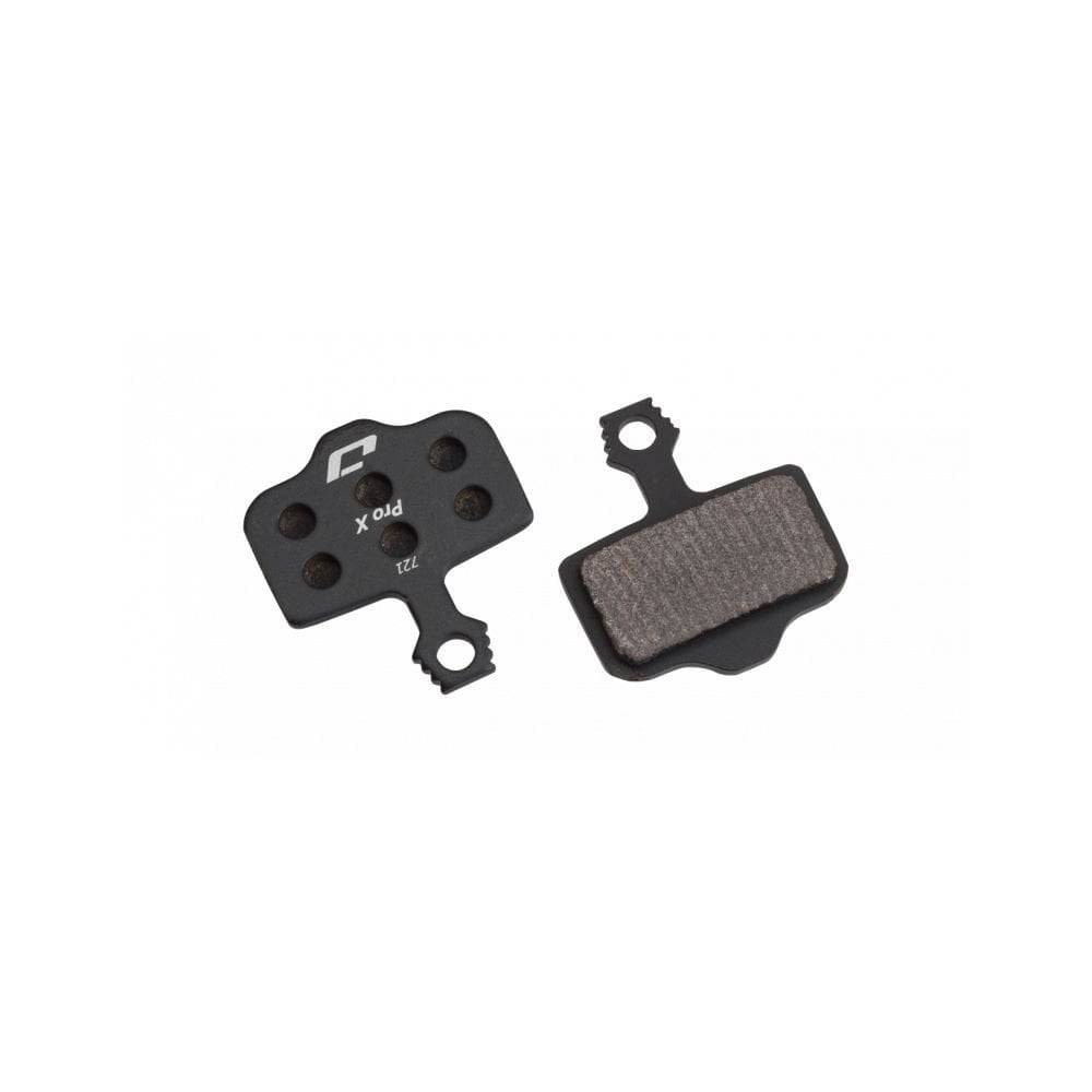 Jagwire Pro Extreme Sintered Disc Brake Pads for SRAM AXS and Avid road bikes, showing the brake pad components and branding.