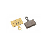 Jagwire Pro semi-metallic disc brake pads for Shimano and RideRever road bikes, showing the brake pad components and packaging.