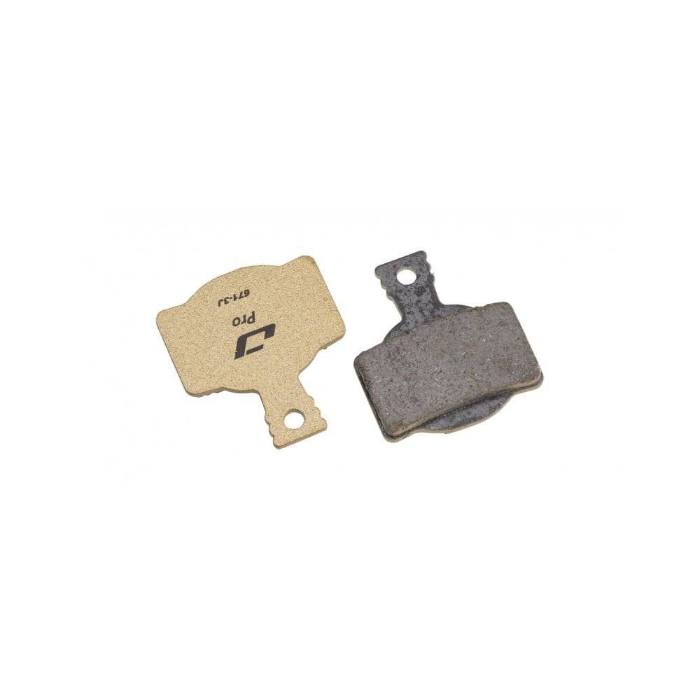 Jagwire Pro semi-metallic disc brake pads for Magura MT8 Gold Pro and MT series mountain bike brakes, shown in detailed view