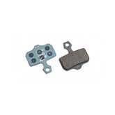 Jagwire Sport Organic disc brake pads for SRAM AXS Road and Avid Blue Sport bikes, showing the brake pad components.