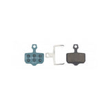 Jagwire Sport Organic disc brake pads for SRAM AXS Road and Avid Blue Sport bicycle components.