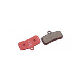 Jagwire Sport semi-metallic disc brake pads for Shimano and RideRever mountain bike brakes, showing the brake pad components.