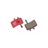 Jagwire Sport semi-metallic disc brake pads for Avid BB7 and Juicy mountain bike brake systems, showing the pad design.