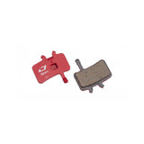 Jagwire Sport semi-metallic disc brake pads for Avid BB7 and Juicy mountain bike brake systems, showing the pad design.