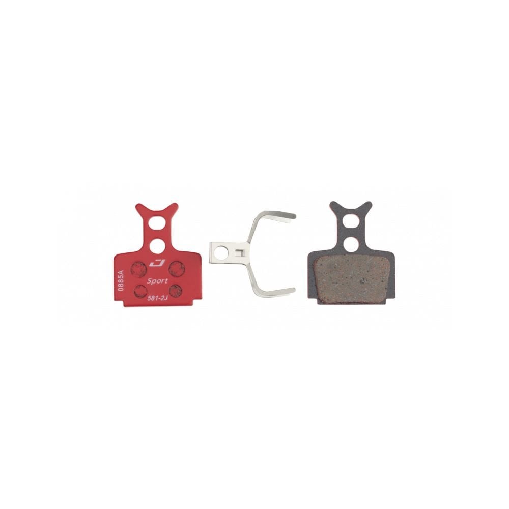 Jagwire Sport semi-metallic disc brake pads for Formula Cura and R1R mountain bike disc brake systems.