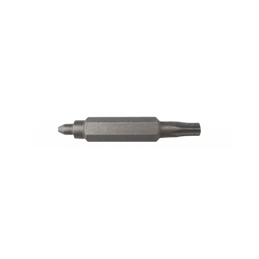 Jagwire double-ended replacement pin for needle driver, T8 Torx and standard, silver workshop tool accessory.