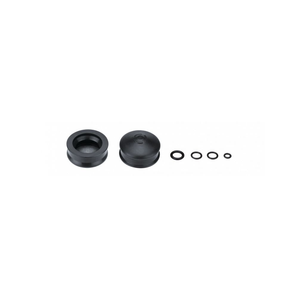 Jagwire Pro Brake Bleed Kit O-Ring for DOT brake systems, black replacement seal, workshop tool for brake maintenance.