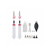 Jagwire Pro Mineral Oil Bleed Kit for hydraulic disc brakes, compatible with Shimano, Magura, Tektro, TRP, Hayes, workshop tool