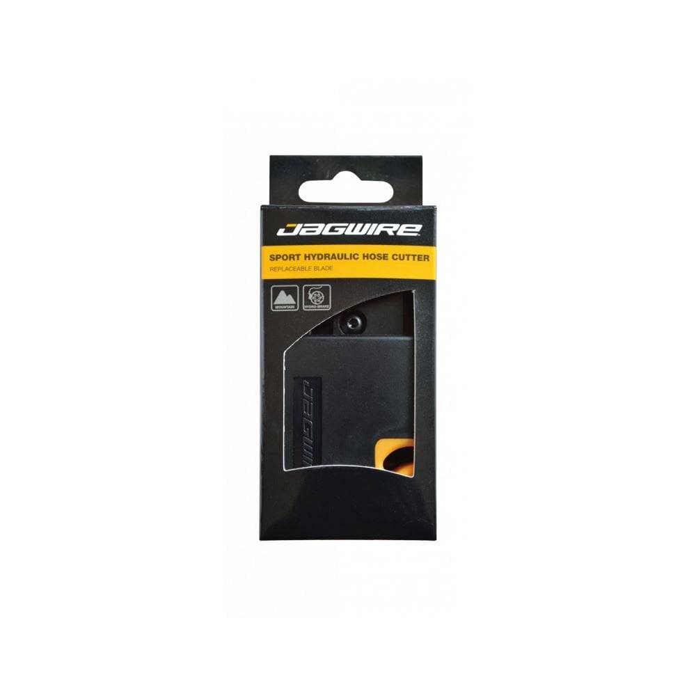 Jagwire Sport hydraulic hose cutter for eTap AXS HRD systems, black, workshop tool for precise bicycle brake hose cutting.