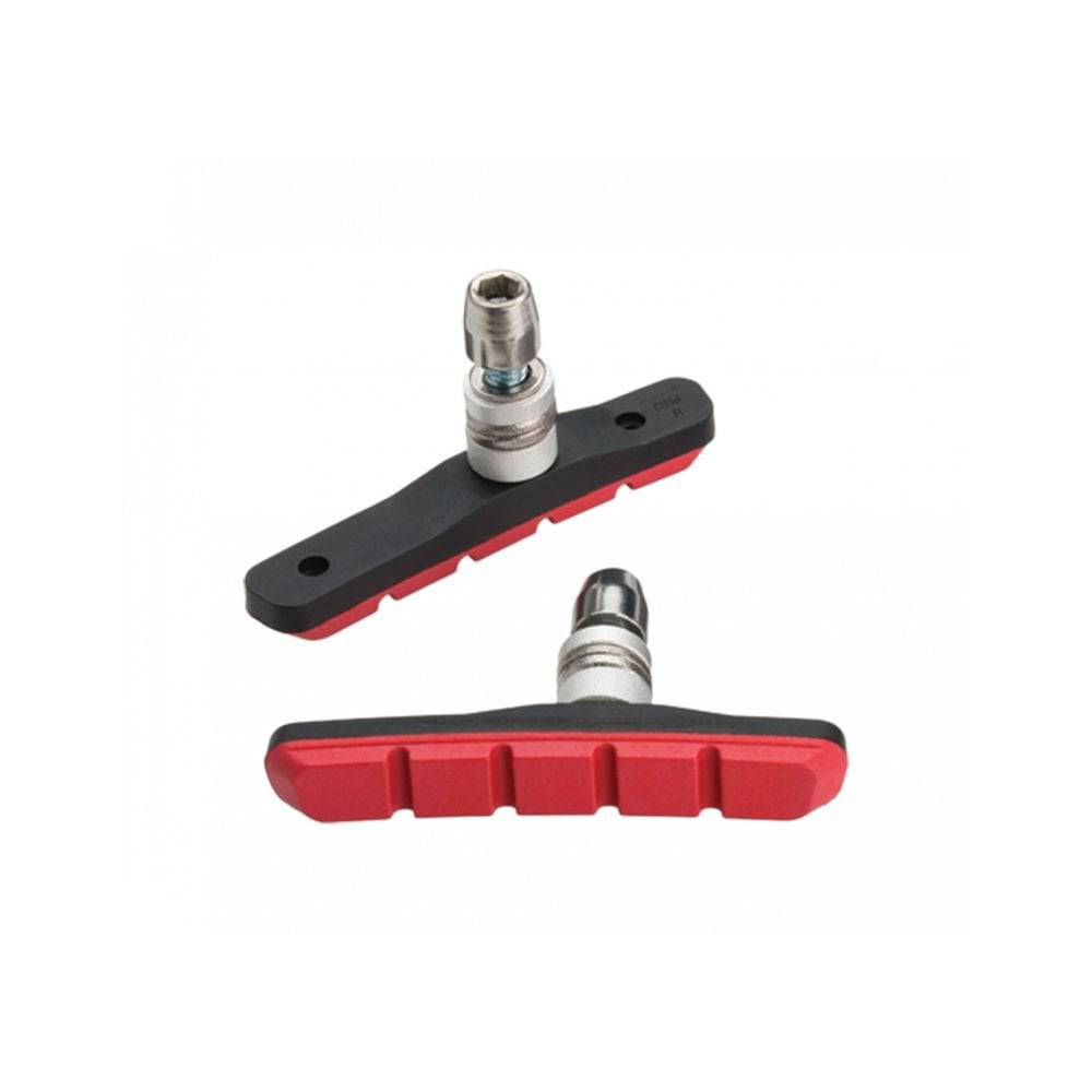 Jagwire Mountain Sport brake pads for SRAM and Shimano MTB bikes, designed for wet weather performance.