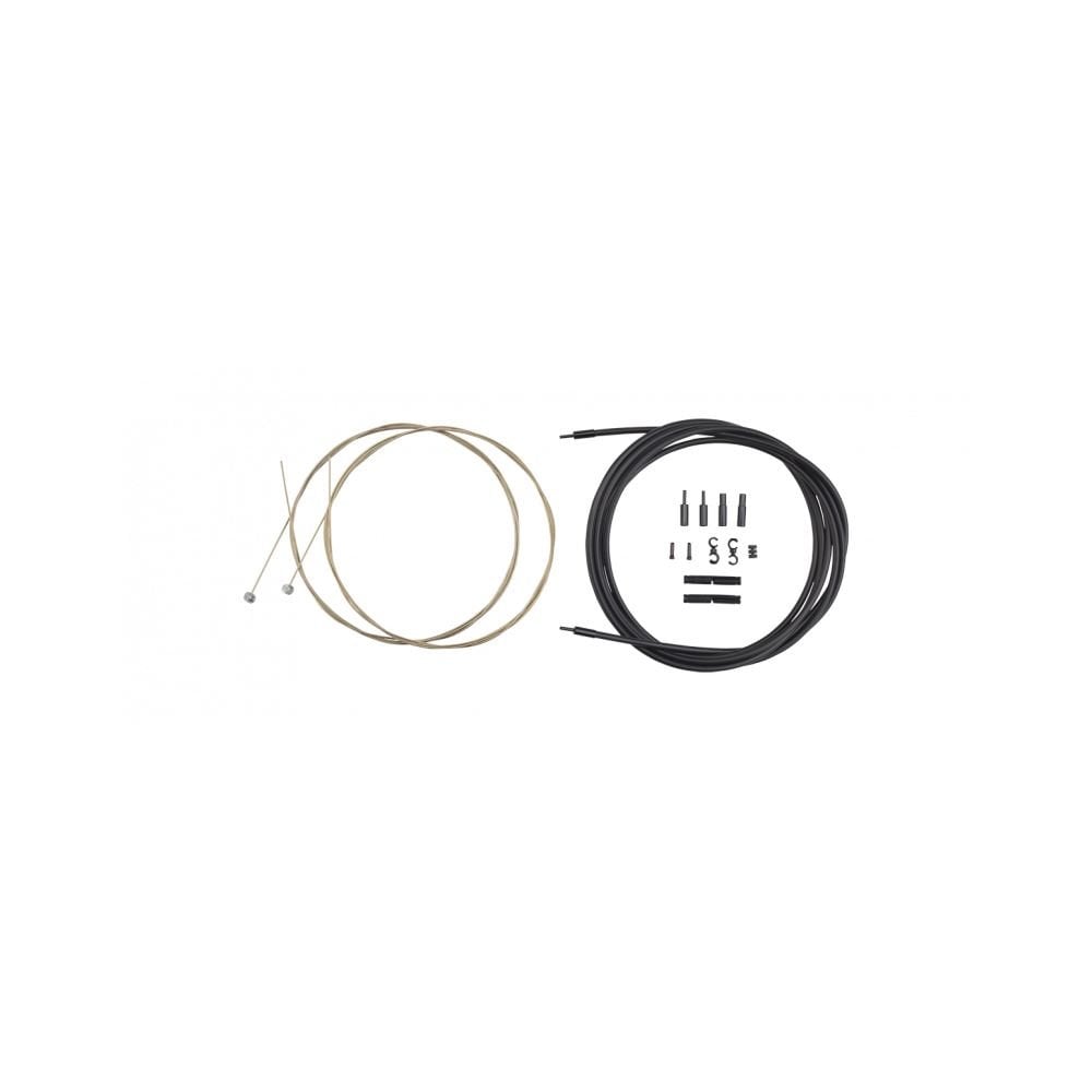 Jagwire Mountain Pro brake kit with cables and housing for mechanical disc bikes, component for reliable bike braking systems.
