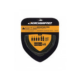 Jagwire Mountain Pro Brake Kit with cables and housing for mechanical disc bikes, showcasing high-quality components and installation