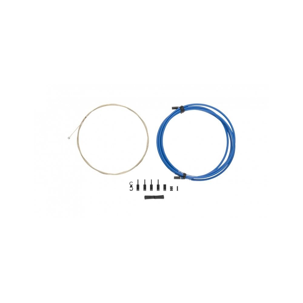 Jagwire Pro Shift Kit 1X cables for rear derailleurs and internal gears on road and mountain bikes, featuring high-quality components.
