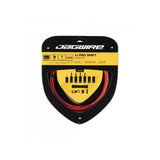 Jagwire Pro Shift Kit 1X cables for rear derailleurs and internal gears on road and mountain bikes, showing cable housing and fittings.