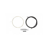 Jagwire Pro Shift Kit 1X cables for rear derailleurs and internal gears on road and MTB bikes, showing cable and housing components.