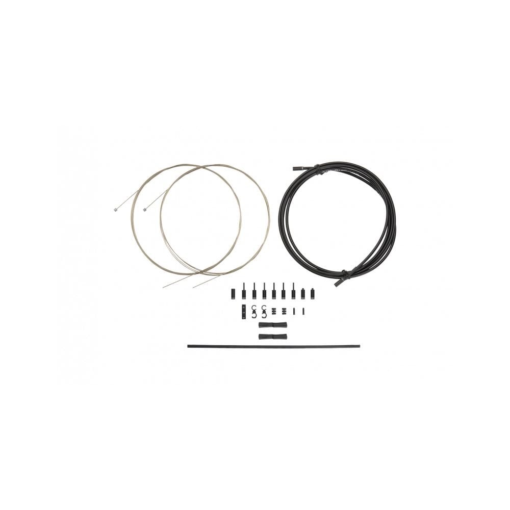Jagwire Pro Shift Kit 2X cables for road and mountain bike derailleurs, featuring smooth shifting components and high-quality design.