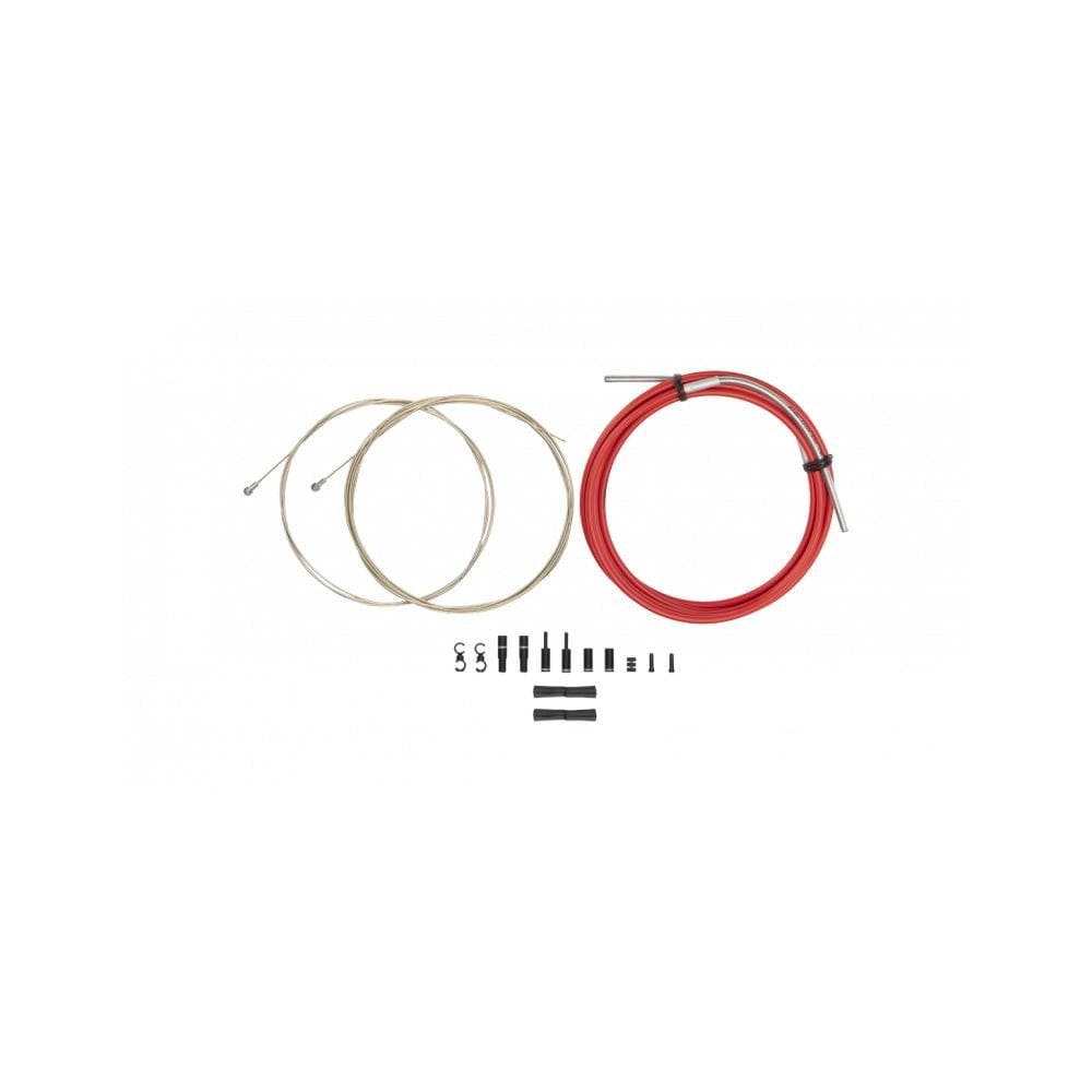 Jagwire Road Pro brake kit with Kevlar housing and cables for mechanical bicycle brakes, shown in the image.