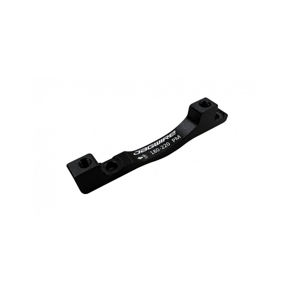 Jagwire post mount disc brake caliper adapter with hardware for mounting rotors on bicycle frames, component for bike braking systems