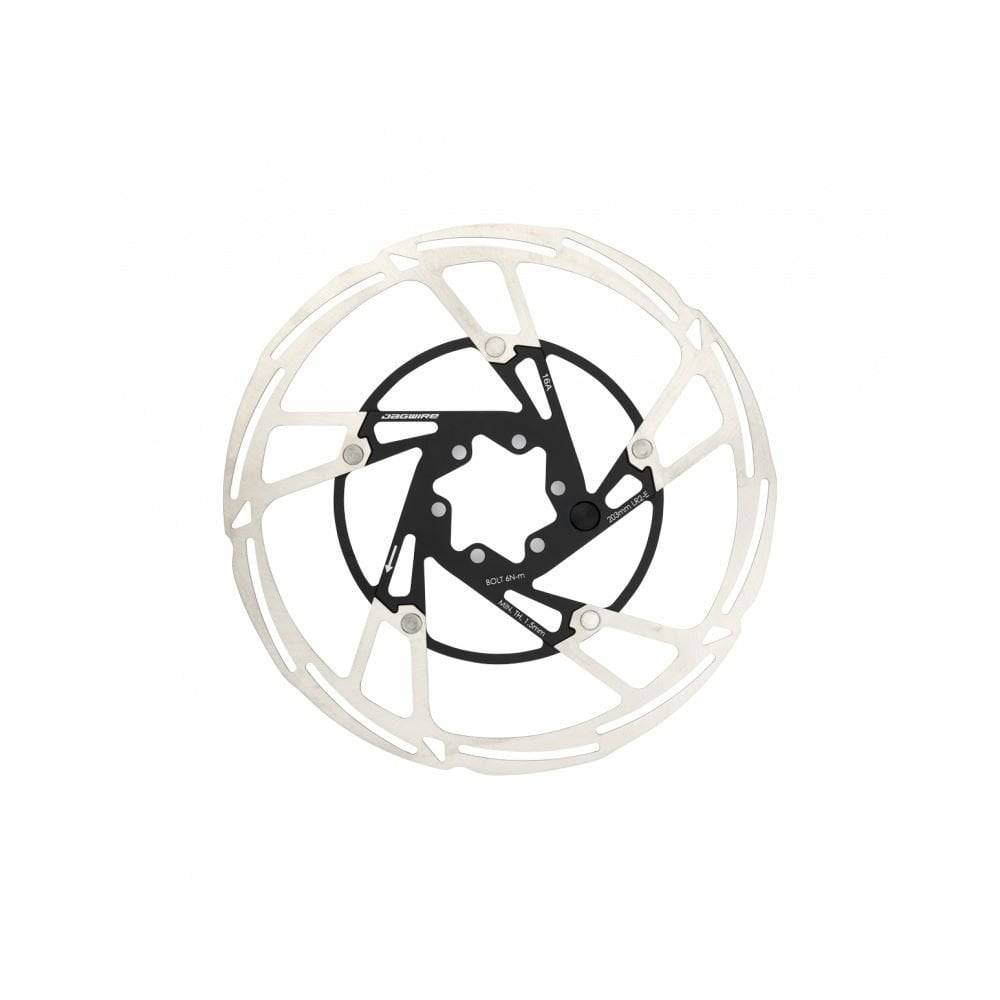 Jagwire Pro LR2-E 6-bolt disc brake rotor with integrated e-bike speed sensor magnet, used on e-bike braking systems.