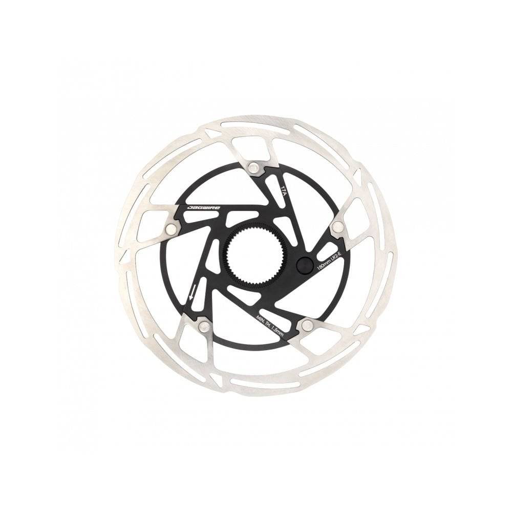 Jagwire Pro LR2-E Centerlock disc brake rotor with integrated E-bike sensor magnet, designed for e-bike components.