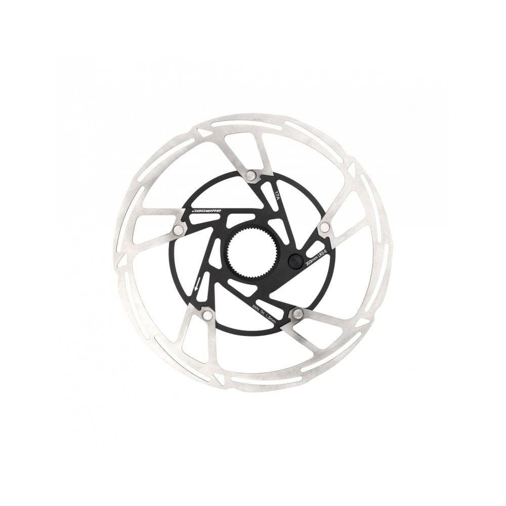 Jagwire Pro LR2-E Centerlock disc brake rotor with integrated E-bike sensor magnet, durable bike components for reliable stopping power.