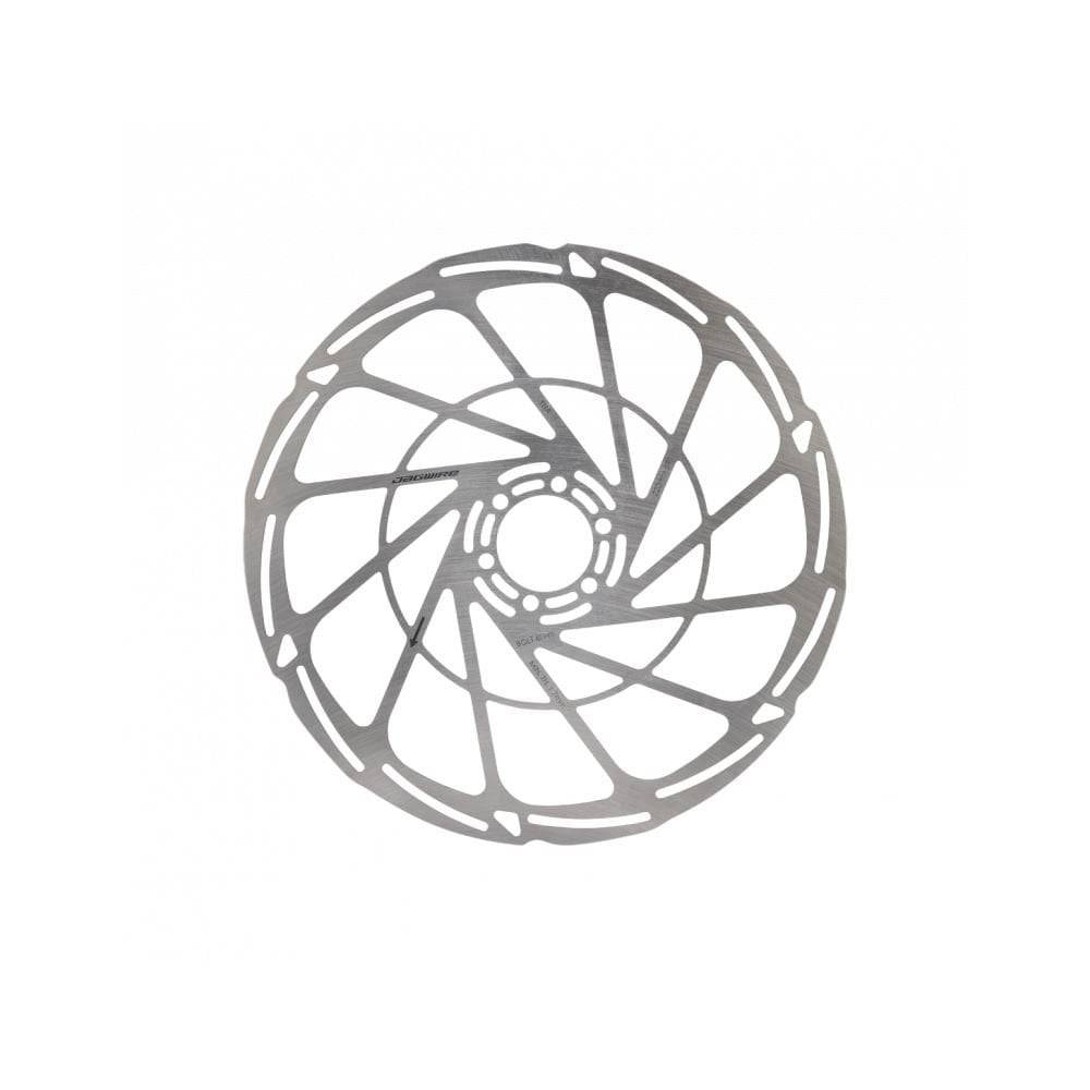 Jagwire Sport SR1 6-bolt disc brake rotors for ISO and Centerlock hubs, shown with mounting holes and braking surface.
