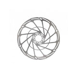 Jagwire Sport SR1 6-bolt disc brake rotors for ISO and Centerlock hubs, shown with mounting holes and braking surface.