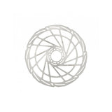 Jagwire Sport SR1 6-bolt disc brake rotor for ISO and Centerlock hubs, showing the silver metal rotor with mounting holes.