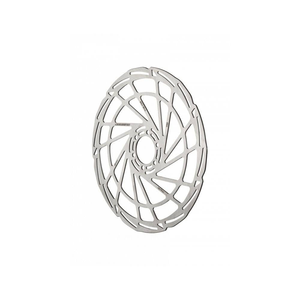 Jagwire Sport SR1 6-bolt disc brake rotor for ISO and Centerlock hubs, silver metal component for bicycle braking systems
