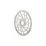 Jagwire Sport SR1 6-bolt disc brake rotor for ISO and Centerlock hubs, silver metal component for bicycle braking systems