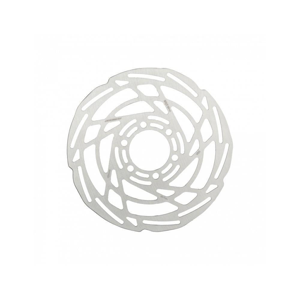 Jagwire Sport SR1 6-bolt disc brake rotor for ISO and Centerlock hubs, showing the rotor with ventilation fins and mounting holes.