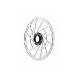 Jagwire Sport SR1 centerlock disc brake rotor for bikes, featuring reliable and quiet performance in a sleek metal finish.