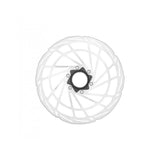 Jagwire Sport SR1 centerlock disc brake rotor showing smooth metallic surface and vented design for reliable, quiet braking performance.