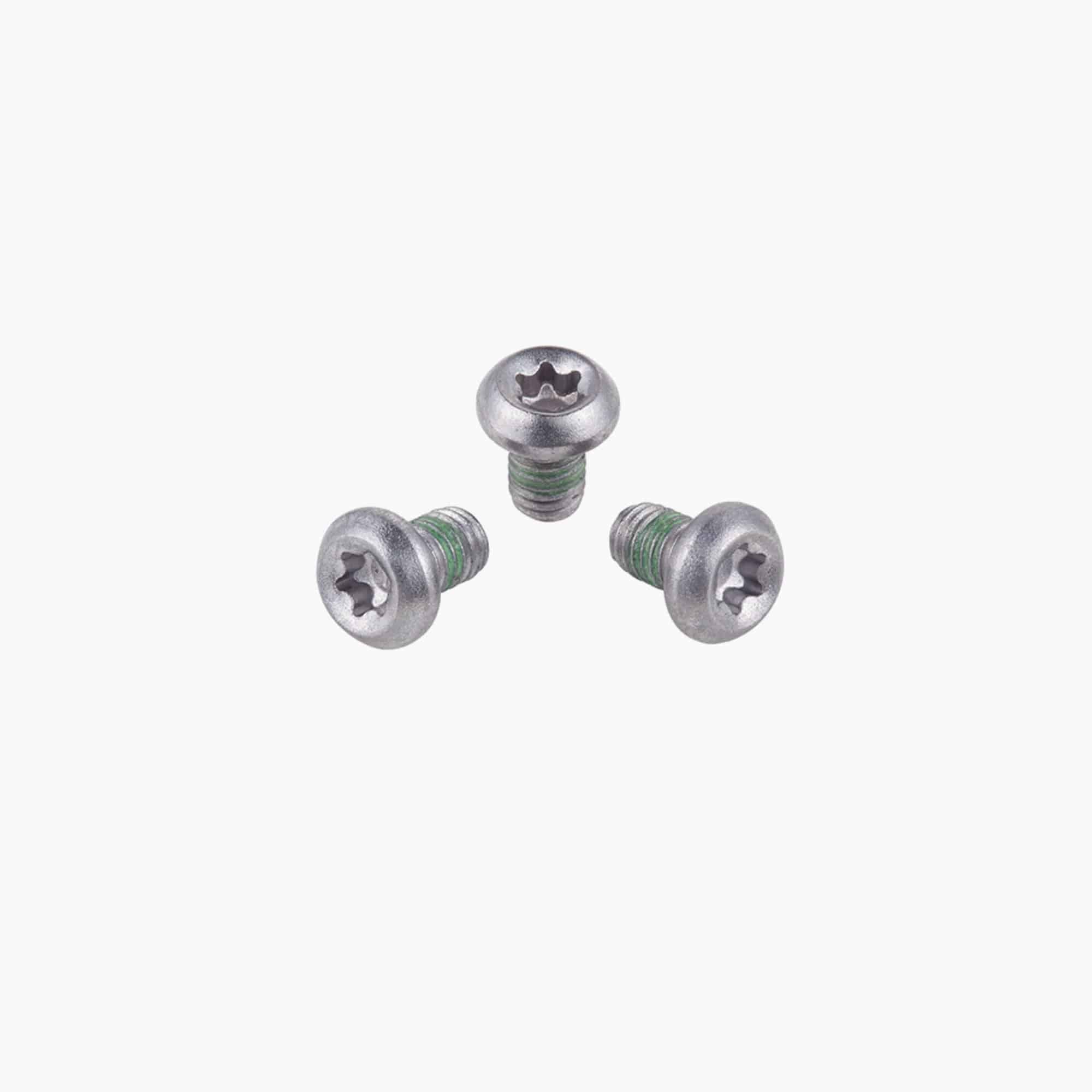 SRAM Crank Bolt Kit with T25 Torx for removable spider mounting, includes three spare crank bolts and components.
