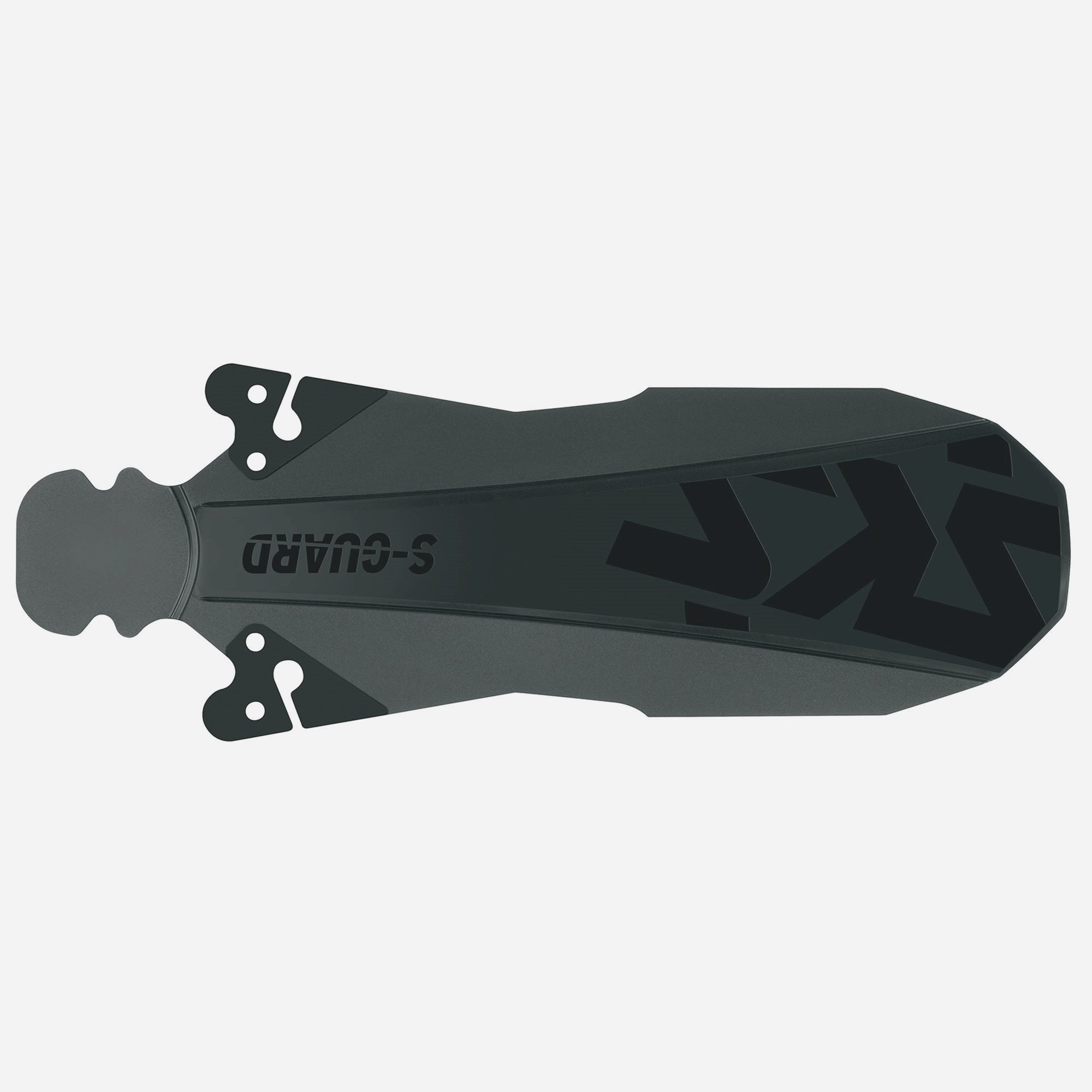 SKS S-Guard rear mudguard in black attached to a road bike, lightweight fender designed for hybrid and road bikes.