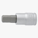 UNIOR 1/4 inch drive hexagonal screwdriver socket set with 3-6mm hex bits, suitable for workshop and repair tasks.