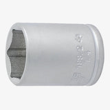 UNIOR 1/4-inch chrome vanadium steel socket tool for workshops, ISO standard durable socket for fastening projects.
