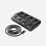 Sram AXS 4-Port Battery Base Charger with USB-C cord for fast charging of electronic bike components.