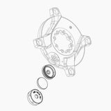 SRAM Power Meter Battery Lid and Cover with Washer, O-Ring, Spring for XX XXSL Eagle D1 2023 bicycle components.