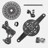 Sram X0 T-Type Eagle E-MTB 104Bcd Transmission Axs Groupset (Rd W/Battery/Charger/Cord Ec Pod Ult Cr 104Bcd T-Type 36T,Clip-On Guard Cn 126L Cs Xs-1295 10-52T) €“ Cranks Not Included MTB Groupset