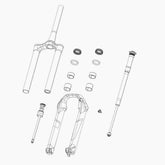 Sram Spare Fork Lower Leg (Decals Included) 27 15X110 Boost „¢ 35G (2020+) Spares & Accesories